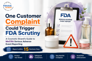 MoCRA serious adverse event reporting requirements for cosmetic brands selling in the United States